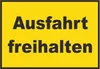 Ausfahrt freihalten Schild gelb-schwarz A2 Rückseite Produktbild-Vorschau 1