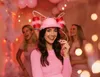 Partijhoed, Carnaval, drankaccessoire, roze, verenhoed, Productafbeelding-voorbeeld 6