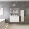 80 cm Badmöbel-Set Unterschrank mit Keramik waschtisch 2 Produktbild-Vorschau 3
