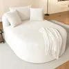 Relaxační křeslo Merax Oval, jednopostelové křeslo potažené Náhled obrázku produktu 3