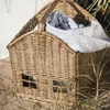 IB Laursen Korb HAUS mit Fenstern und Tragegriff Weide Produktbild-Vorschau 6