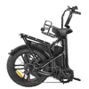 A black electric bicycle is shown from a side-angle against a white background. Produktbild-Vorschau