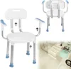LZQ Chaise de douche Réglable en hauteur 6 positions Voir les images du produit 1
