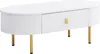 Sweiko Couchtisch mit zwei Schubladen, goldenen Griffen und Produktbild-Vorschau 11
