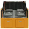 vidaXL Strandkorb mit Kissen Poly Rattan & Massivholz Produktbild-Vorschau 6