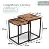 holz4home® Couchtisch 2er Set Lannies I 45x40x55 cm I Produktbild-Vorschau 6