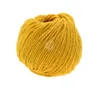 A ball of yellow yarn on a white background. Produktbild-Vorschau