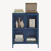 Sideboard ’Säkylä’ Stahl mit 2 Glastüren geriffelt 84 x 64 Produktbild-Vorschau 6