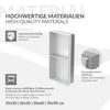 LuxeBath Nicchia doppia da parete in acciaio inox, 30x60x10 Anteprima dell’immagine prodotto 5