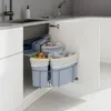 Vestavěný odpadkový koš "Kollby" 2 x 12 l + 1 x 6 l otočný Náhled obrázku produktu 3