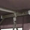 vidaXL Pavillon Umwandelbare Schaukelbank Kaffeebraun Produktbild-Vorschau 12