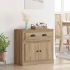 vidaXL Vysoká skriňa Artisan – dub 70 x 35,5 x 67,5 cm Náhľad obrázku produktu 1