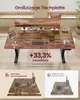 A desk with multiple monitors and office supplies, with marketing text overlay. Produktbild-Vorschau