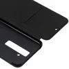 A close-up view of an open black wallet-style phone case. Anteprima dell’immagine prodotto