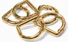 Karabiner D-Ring 5 Stk. Metall Ringkarabiner Schlüsselring Taschenkarabiner Größen- und Farbwahl gold Produktbild-Vorschau