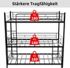 Sweiko Wytrzymałe łóżko na potrójnej ramie z wbudowaną Podgląd zdjęcia produktu 5