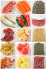 A collage of various food items, packaged for preservation. Náhľad obrázku produktu