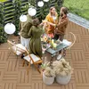 Jayseuw WPC 11x Holzfliesen Terrassenfliesen á 30 x 30 x Produktbild-Vorschau 5