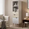 CALICOSY - Etagère 2 tiroirs, 1 porte blanc etReproduction Voir les images du produit 18