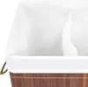 vidaXL Bambus-Wäschekorb mit 2 Fächern Braun 72 L Produktbild-Vorschau 6