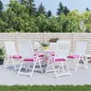 vidaXL Stuhlkissen 6 Stk. Rosa 50x50x7 cm Oxford-Gewebe Produktbild-Vorschau 2