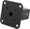 A black metal post anchor bracket with multiple holes for mounting. Náhled obrázku produktu