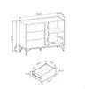 Kommode DIAMOND KSZ104 Sideboard mit Schubladen Loft Produktbild-Vorschau 4
