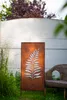 Paravento da Giardino in Acciaio Arrugginito 120x50 cm con Anteprima dell’immagine prodotto 2