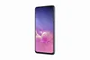 A black Samsung Galaxy S10 smartphone is shown from a side angle against a white background. Voir les images du produit