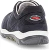 Rear view of a single blue shoe. Voir les images du produit