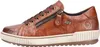 A side view of a brown leather sneaker with a zipper. Produktbild-Vorschau