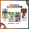 Helm Ked Street Junior, kinderhelm, arcadegroen-oranje, Productafbeelding-voorbeeld 12