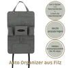 Auto Organizer Rücksitz aus Filz – Rückenlehnenschutz mit Produktbild-Vorschau 2
