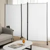 A white room divider is set up in a living room, partially obscuring a grey sofa and a coffee table. Anteprima dell’immagine prodotto