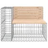 vidaXL Gabionová zahradní lavička 184x71x65,5 cm Borovicový Náhled obrázku produktu 4
