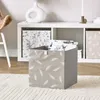 Zeller Úložný box NATURE BOX, 32 × 32 × 32 cm, šedý Náhled obrázku produktu 4