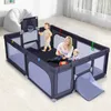 COSTWAY 207x145cm Laufstall Baby, Laufgitter mit Netz, Produktbild-Vorschau 2