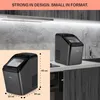 A kitchen counter with an ice maker and its dimensions shown in an inset. The text "STRONG IN DESIGN. SMALL IN FORMAT." is displayed above. Náhľad obrázku produktu