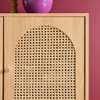 sweeek - Sideboard Holzdekor und Rattan-Geflecht 3 Türen Produktbild-Vorschau 5