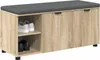 vidaXL Flurbank met kussen en plank, Sonoma-eikenhout, 100 Productafbeelding-voorbeeld 3