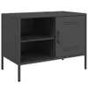 TV-Schrank Schwarz 68x39x50,5 cm Stahl Produktbild-Vorschau 1