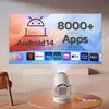Mini-Projektor Led-Projektor Android 14 Tragbarer 4K Smart Produktbild-Vorschau 4