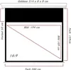 16:9 Slenderline Heimkino Beamer Rolloleinwand 200 x 159 Produktbild-Vorschau 3