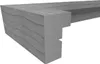 A close-up, angled view of a corner of a picture frame. Voir les images du produit