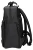 Kleiner Rucksack BKR-502 aus schwarzem Kunstleder, 26x29x10 Produktbild-Vorschau 3
