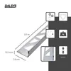 Dalsys Fliesenschiene Fliesenprofil Edelstahl L-Profil Produktbild-Vorschau 2