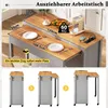 Merax Îlot de cuisine Chariot de service Sideboard, sur Voir les images du produit 8