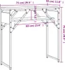 vidaXL Konzolový stolek s policí šedý Sonoma 75x30x75cm Náhled obrázku produktu 7