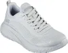A single gray Skechers Bobs Sport Squad Chaos women's training shoe is shown from a side-angle on a white background. Voir les images du produit
