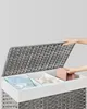 SONGMICS Wäschekorb, 160 L, mit Deckel, 3 Fächer, Produktbild-Vorschau 4
